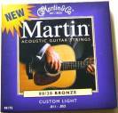 Struny do gitary Martin custom light 80/20 BRONZE M175