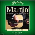 Struny do gitary Martin extra light 80/20 BRONZE M170
